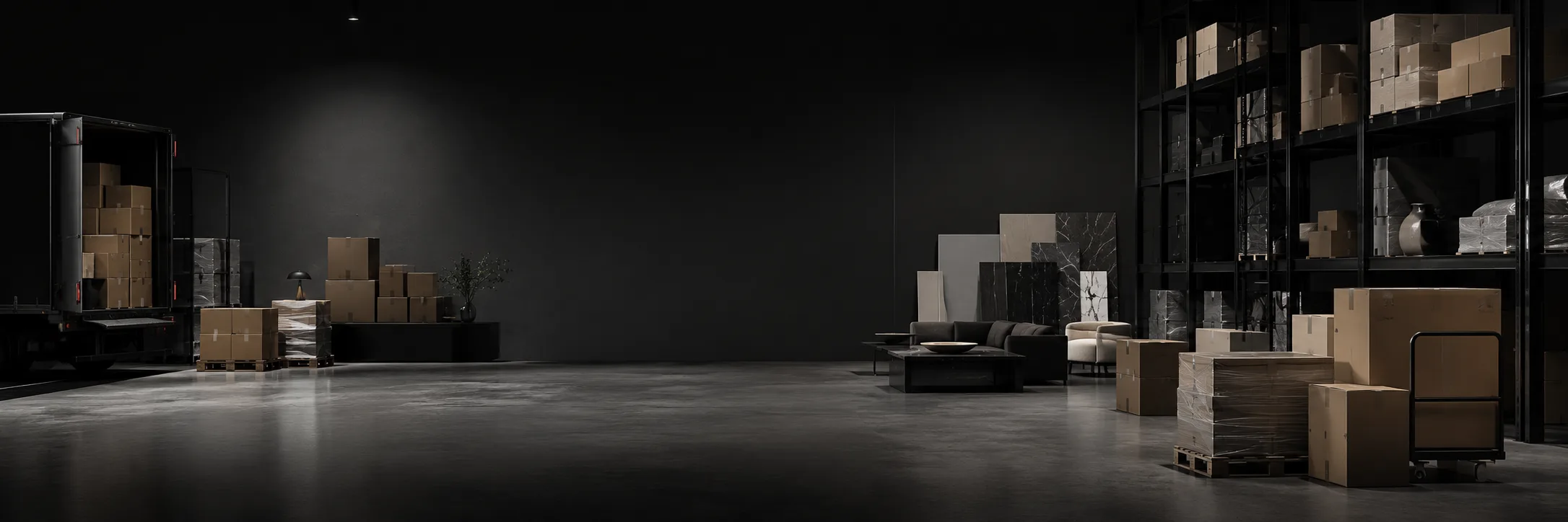 Warehouse storage and furniture logistics operation